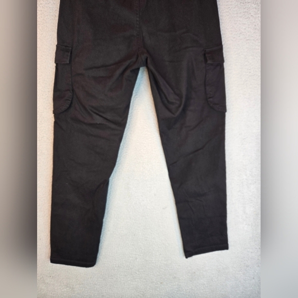 Supplies Womens Cargo Utility Pants Sz 6 Black Cotton Blend Casual Comfort - Picture 11 of 14